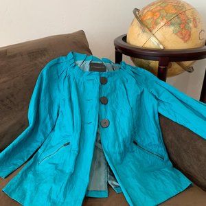 Classiques Entier Teal Button Up Jacket